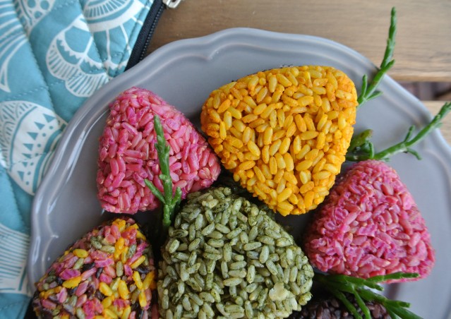 RAINBOW ONIGIRI- ricetta post viaggio