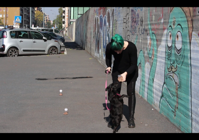DOLCETTO O SCHERZETTO? SACCHETTO! La dog guerrilla di Kiki Pelosi per Milano.