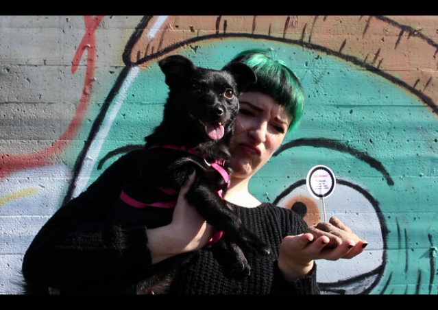 DOLCETTO O SCHERZETTO? SACCHETTO! La dog guerrilla di Kiki Pelosi per Milano.